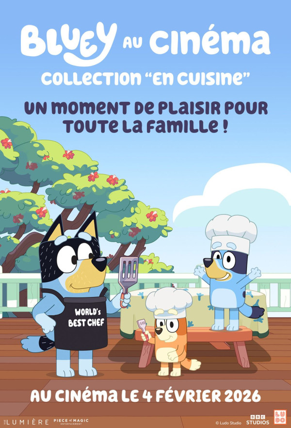 Affiche Bluey au cinéma : Collection “En Cuisine”